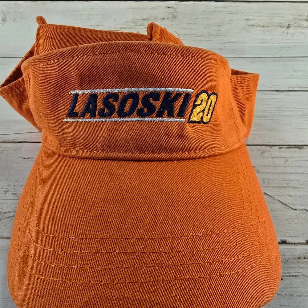 Danny Lasoski 20 Racing Visor‎ Hat Orange Fahrenheit Fashion Headwear Sprint Car